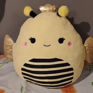 Squishmallows Sunny the Queen Bee Yellow Gold Crown Plush Stuffed Animal